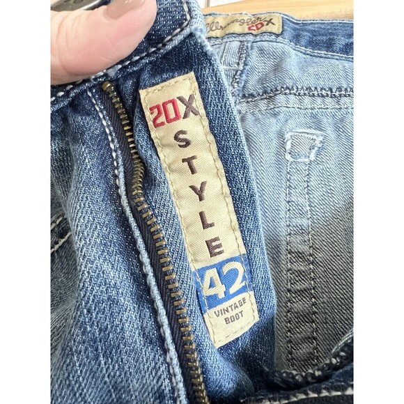 Wrangler Retro Jeans Mens 31x32 Slim Boot Cut Cowboy Rodeo Western Ranch Stretch - Picture 9 of 10